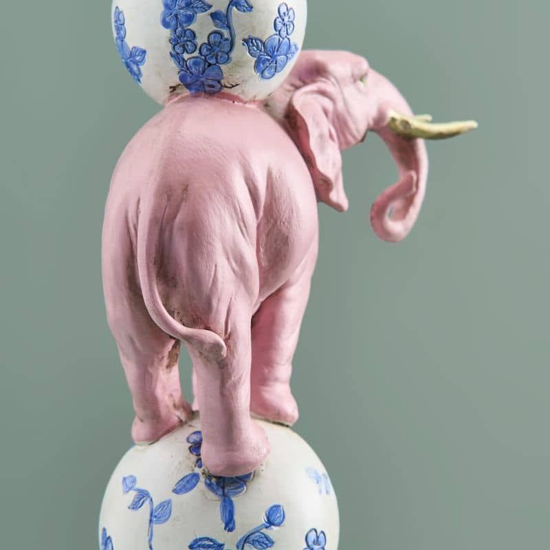 Lysestake Elefant Rosa