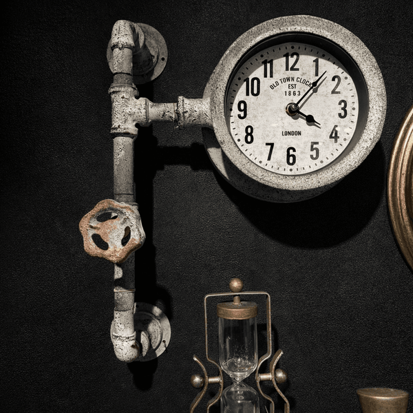 Hovedbilde Veggklokke Industriell stil 