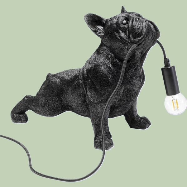 Hovedbilde Toto fransk bulldog bordlampe sort
