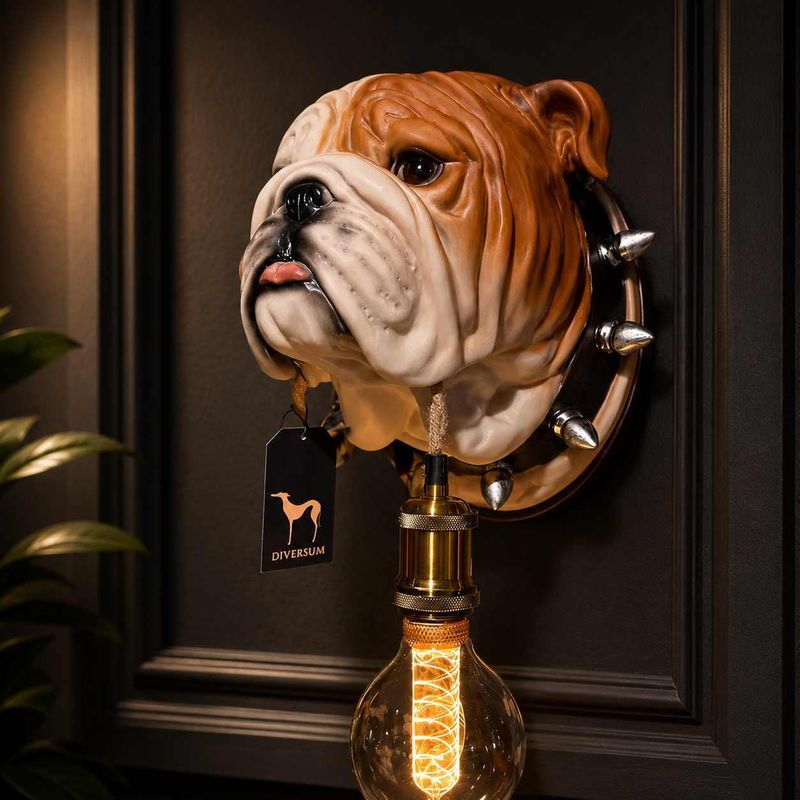 Bulldog vegglampe