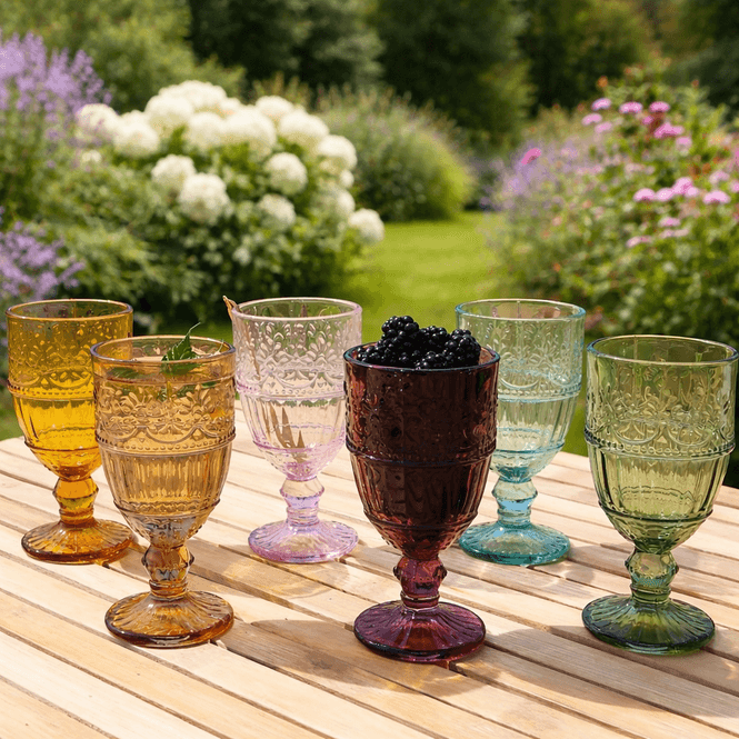 Hovedbilde Saint-Émilion fargede vinglass, mønster Elegance ...