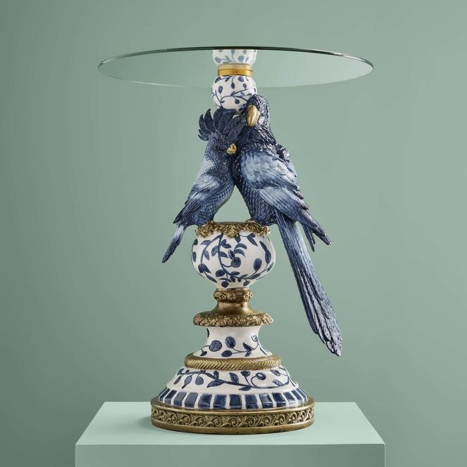 Hovedbilde Sidebord med papegøyer Parrot Blue