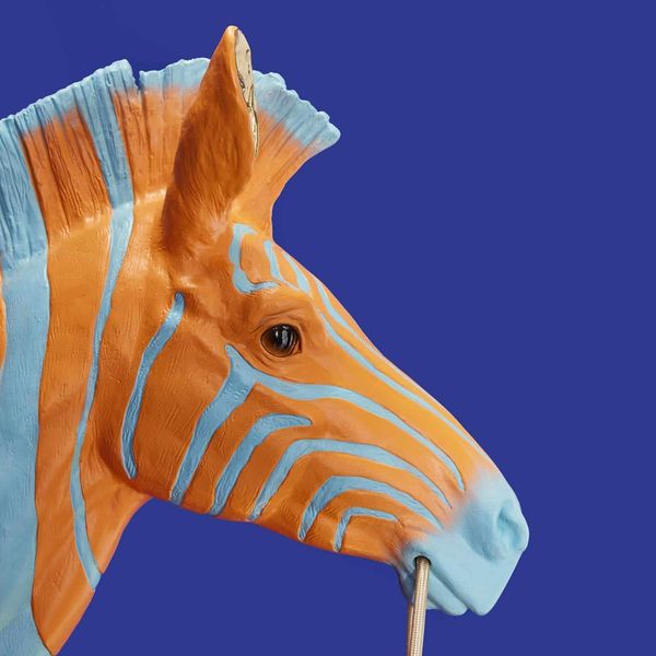 Hovedbilde Zebra Zora vegglampe blå og oransje 