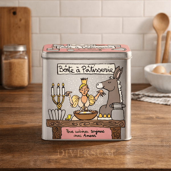 Hovedbilde Metallboks til oppbevaring av bakeingredienser ...