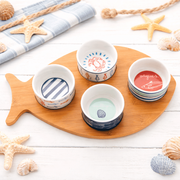 Hovedbilde Snackskåler Poisson på trebrett