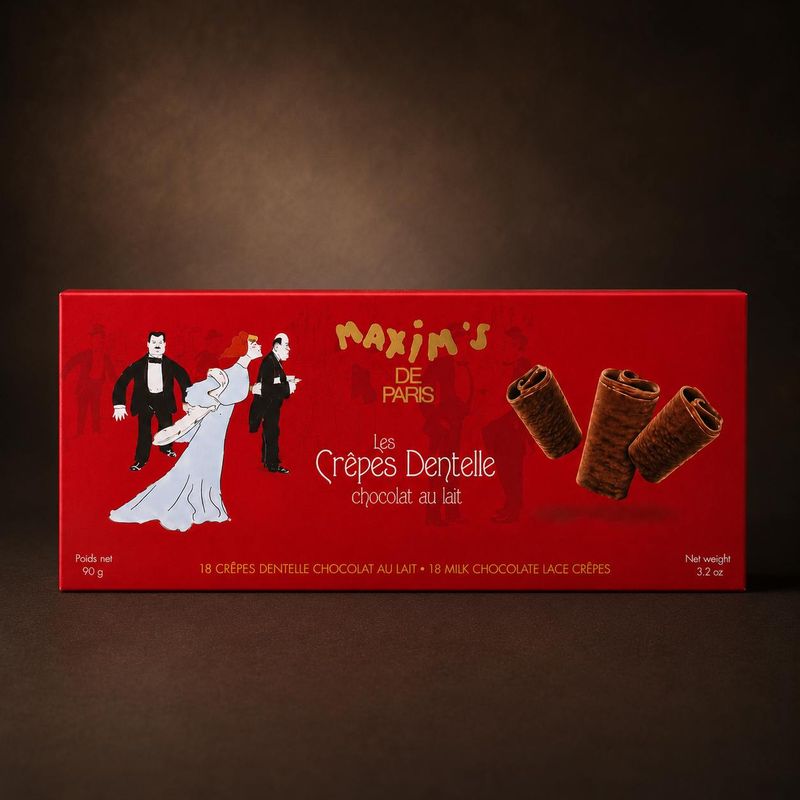 Maxim's Crêpes Dentelle med melkesjokolade