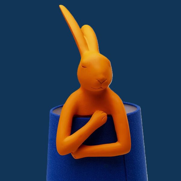 Hovedbilde Bordlampe Rabbit Orange Blue