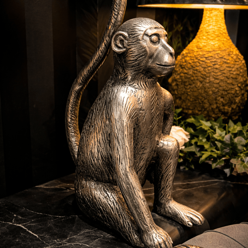 Sidebord med ape sølv