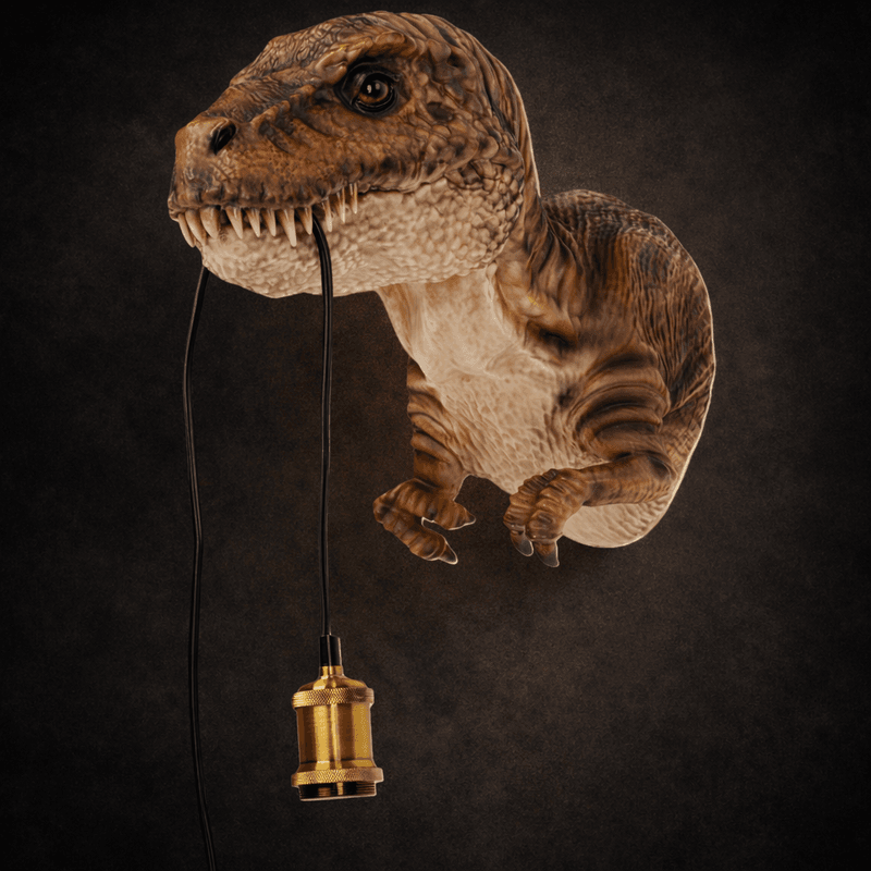 Dinosaur T-Rex vegglampe