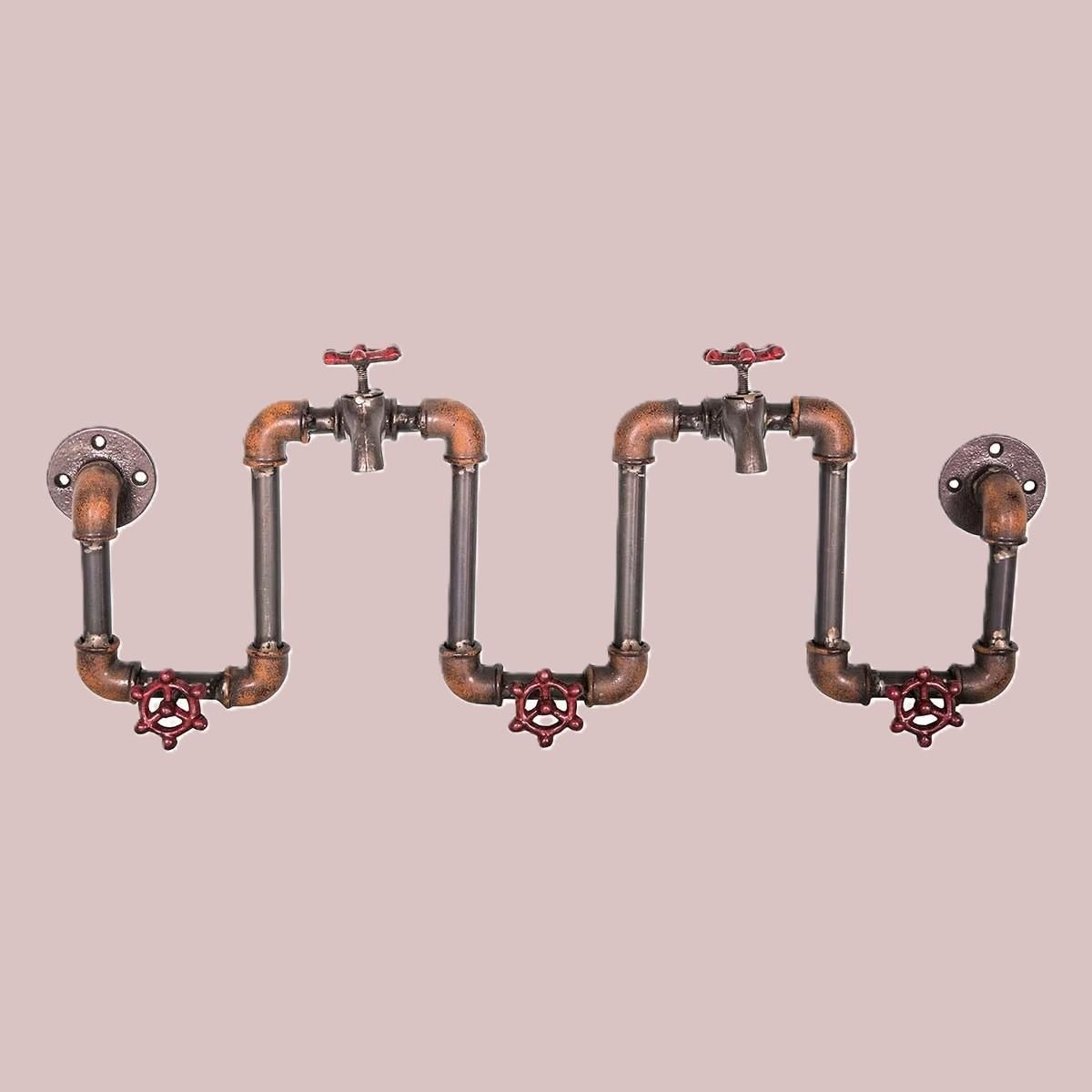 Knaggrekke horisontal i industriell stil